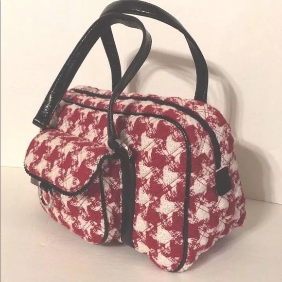 Vera Bradley Satchel & Wristlet set New w tags vintage Red black classic retro - Picture 6 of 8